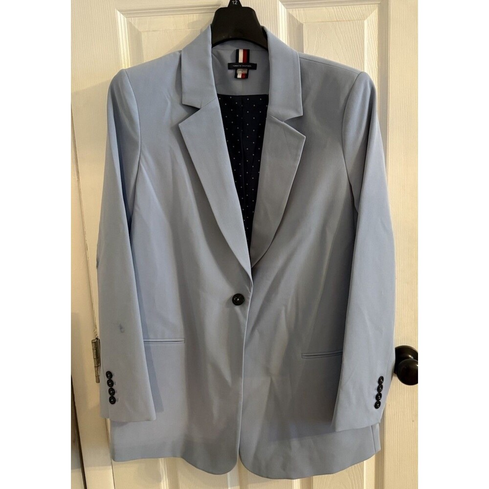 Tommy Hilfiger Women's size 12 Blazer Baby Blue Work weekend NWOT
